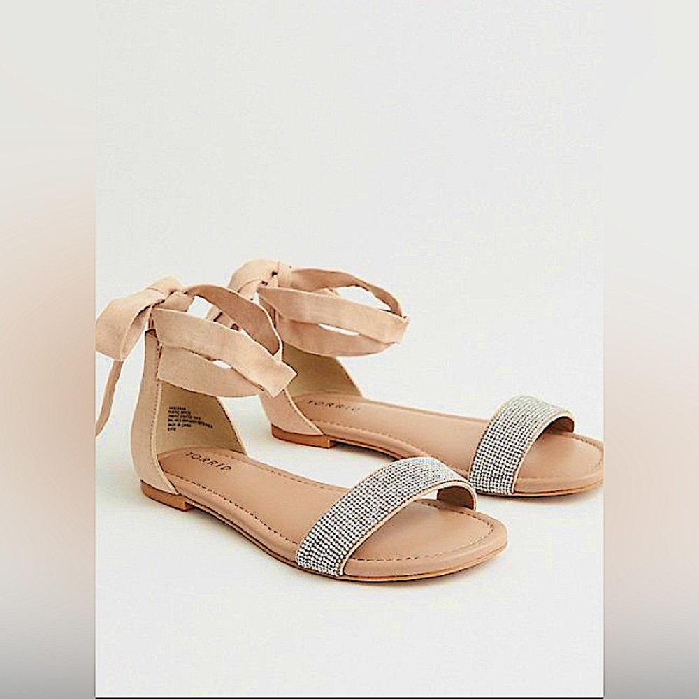 Torrid Strappy Rhinestone Sandals